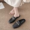 2025 New Women Shoes Ladies Flat Vintage British Leather Oxford Loafers Size 43 Comfy Casual Shallow Flats Gold Logo