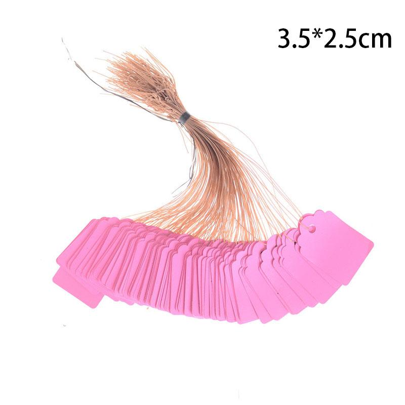 

100pcs New Garden Labels Plant Classification Sorting Sign Tag Ticket Plastic Writing Plate Board Plug In Card Colorful 100pcs розовый