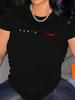 Paris Gradient Stripe Graphic T-shirt