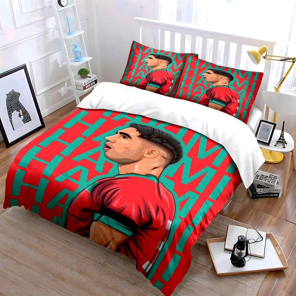 Football Player Graphic Design. Bedding Sets Duvet Cover Sets Duvet Covers Pillowcases(1 * Duvet Cover 2 * Pillowcases, Without Duvet Insert)