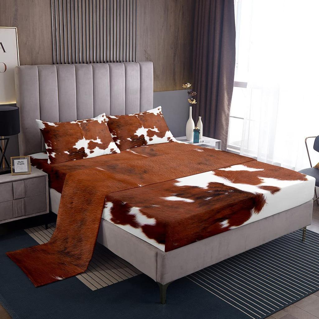 Camouflage Personalized Pattern Bed Hat Four-piece Bedding Set Bedroom Dormitory Bedding Decoration