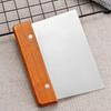 Stainless Steel Scrapers Non-stick Kitchen Grill Scraper Durable Wooden Handle BBQ Spatula Hamburger Patties Pizza Baking Tools
