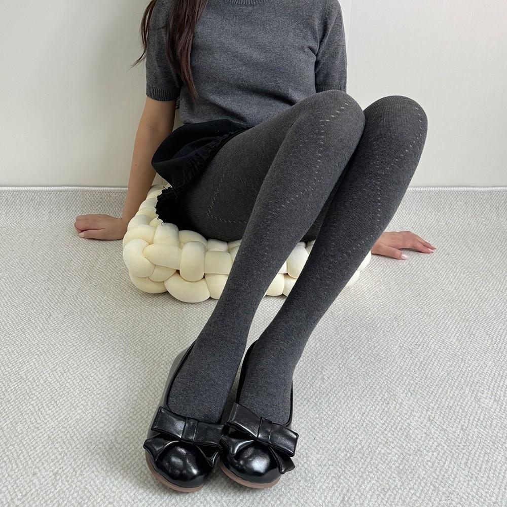 Warmhaltende Gestrickte Jacquard Strumpfhose Schlanke Passform Strumpf Modische Strumpfhose Herbst Winter