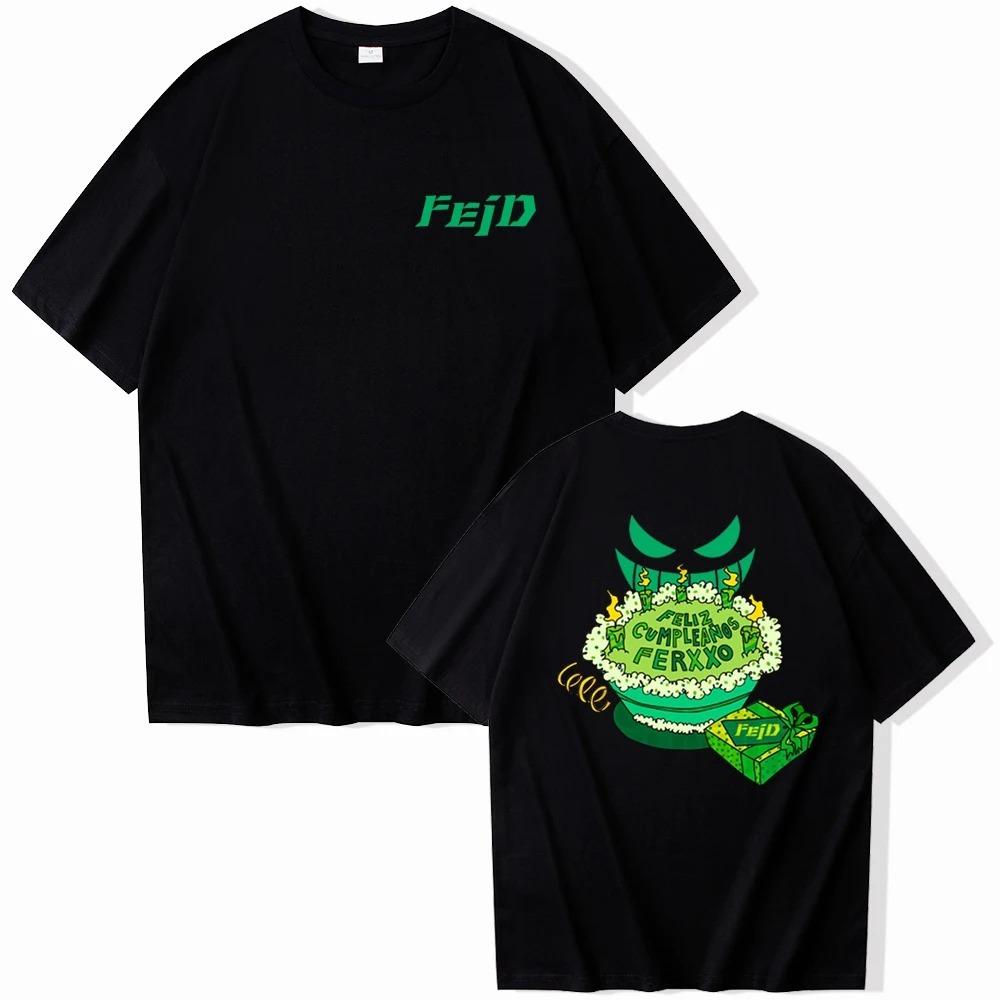Trend Mężczyźni Kobiety T Shirt Bawełna Tee Ferxxoo Feid Tour Moda Raper Tshirt Streetwear Hip Hop Koszulki Prezent Dla Fanów Ubrania Top