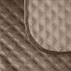 VELVI Quilted Bedspread - Warm Brown - 170x210 cm