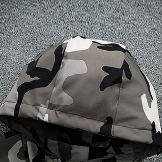 Men Winter Coat Camouflage Zipper Long Sleeves Cardigan Soft Cold-proof Hooded Plus Size Spring Jackets Coat for Outdoor
