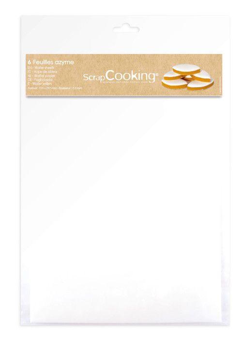 Feuilles azyme - SCRAPCOOKING - Ref7300 - Blanc - 0,3 mm - Mixte