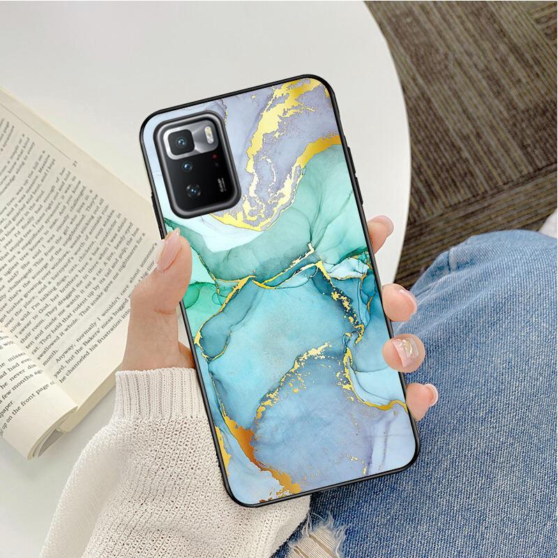 Farbige Marmor Malerei Telefon Fall Für Xiaomi Redmi Hinweis 11 10 Pro Hinweis 8 Pro 9Pro Note9 9S 10S 9T Redmi 10 9C 9A