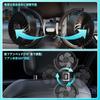 PhyiFlbey Car Fan, Back Seat Fan with USB Charging, Dual-Headed Car Fan, Low Noise, Powerful, 5-Blade Design, 3-Level Airflow Adjustment, 360-Degree A