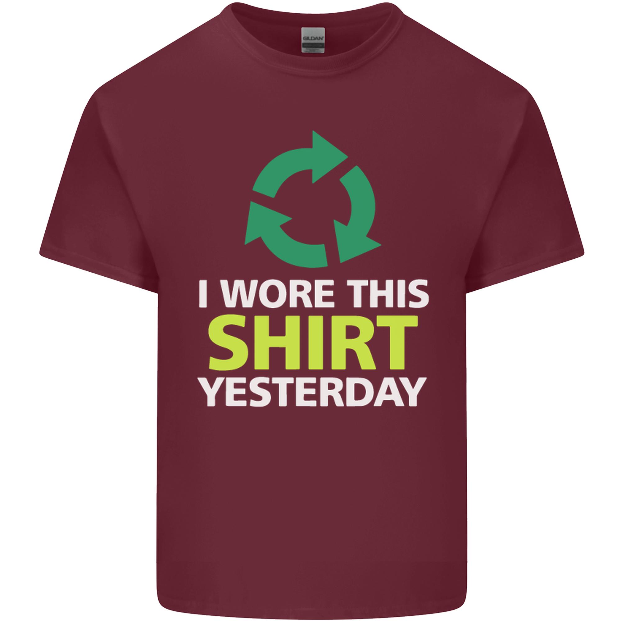 I Wore This Yesterday Funny EnvironUnisextal Unisexs Light Cotton TShirt S