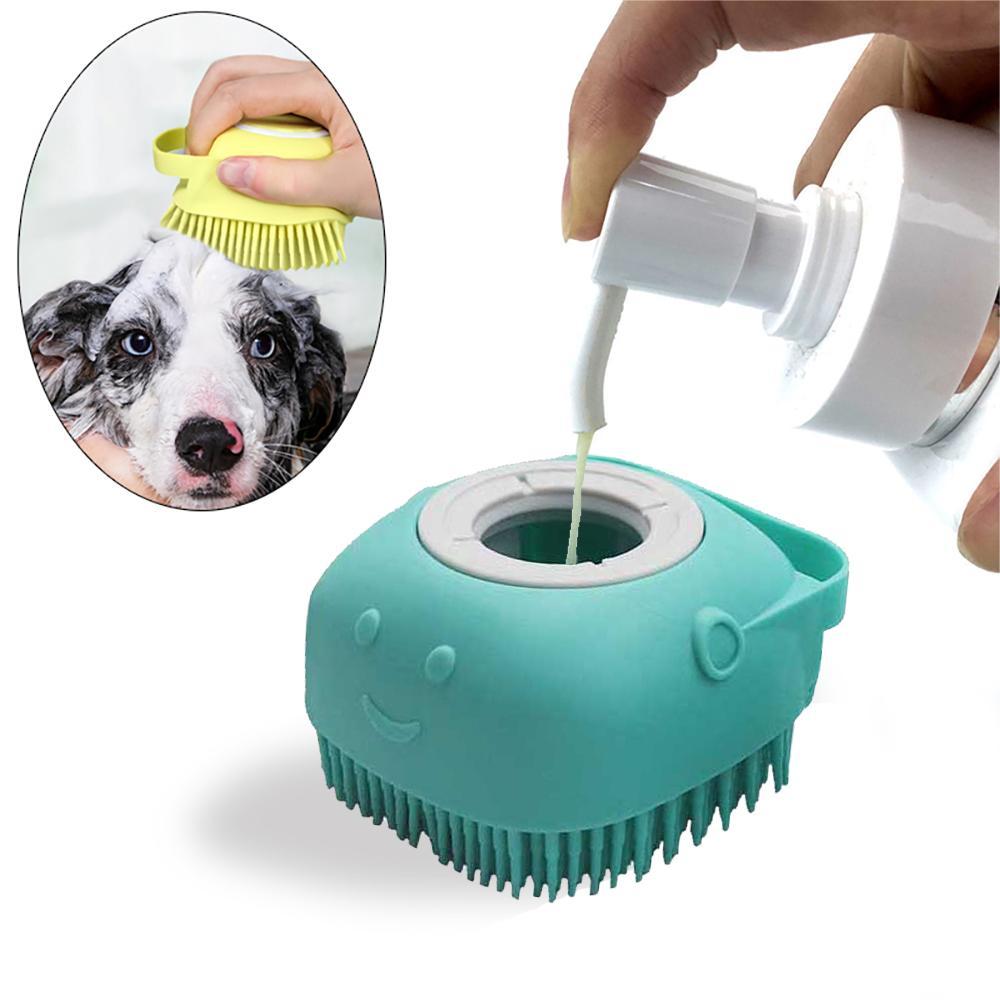 Multifunctional Pet Bath Gloves Soft Silicone Massage Brush for Dogs Cats Safe Bathing Accessories