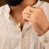 AADHYAATMIK Om Pendant With Box Chain | Necklace for Men & Women | Stylish Spiritual Jewellery | Trendy Fashion Jewellery | Ideal for Gifting | F