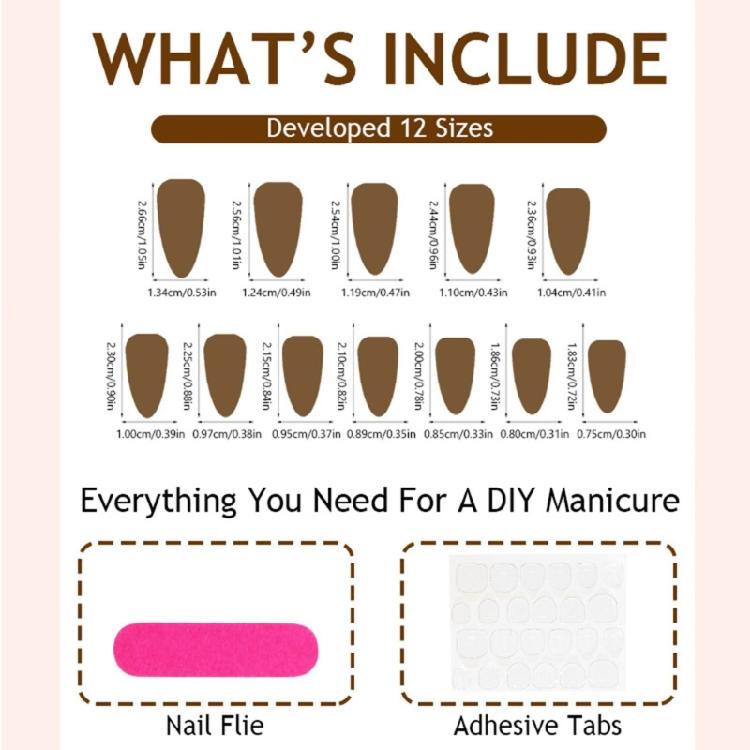 Cats Eye Nail Art Wraps for Trendy Looks Stick On Nail Full Cover Fasle Nailfor Parties Celebrations and Dates 24Pcs