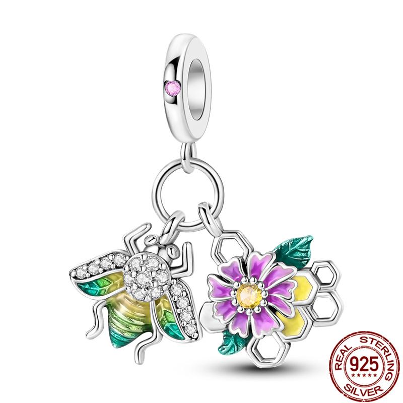 Fit Charms Fororiginal Bracelets 100%Copper Luminous Butterfly Series Beads Diy Jewelry Making For Women Gift