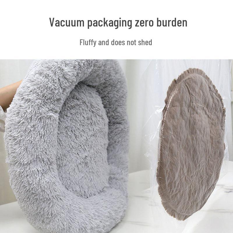 Plush Round Winter Warm Dog & Cat Bed