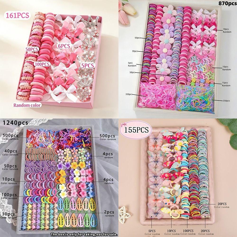 Colorful Bow Girls Hair Bands High Elastic Hair Clips New Hair Ties  Girls Children