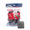 Clamp Jacket Hose Clamp Protectors, Black, 100-Pack, 1/2-Inch