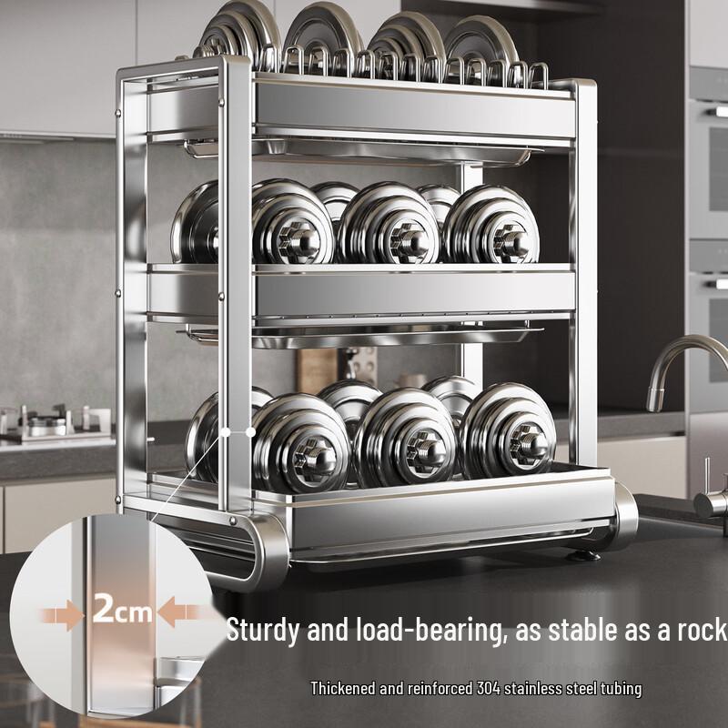 Handun 304 Stainless Steel Kitchen Dish Drying Rack