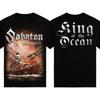 Nowe Gorące Oficjalne Koszulki Graficzne Sabaton Damskie Męskie Oversize Y2k T-shirt Zespół Heavy Metal Krótki Rękaw Damskie Męskie Wysokiej Jakości Koszulki