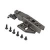 Aluminum Frame Glass Door Hinge with Hydraulic Damping for Smooth Operation