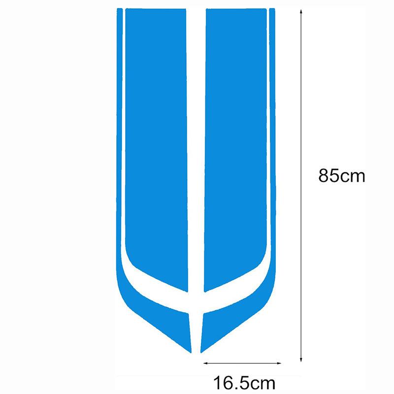 

Наклейка на машину Чехол на машину Декоративная наклейка Полоса Декаль Подходит для всех автомобилей Внедорожник Внедорожник Универсальные наклейки 10*12cm синий