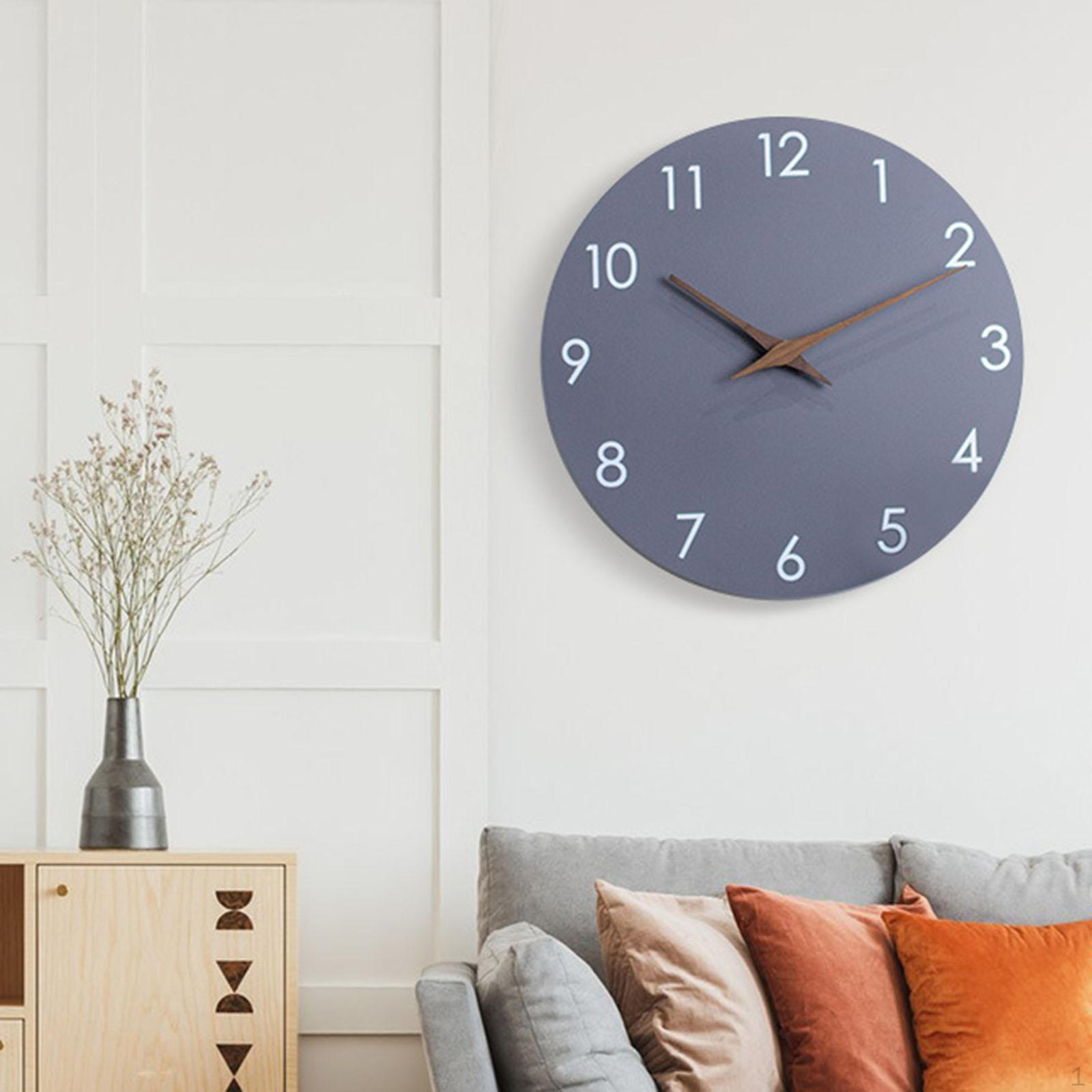 

10-дюймовые круглые деревянные настенные часы, декоративные, для офиса, ванной комнаты, новоселья