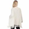 V-neck Women's Shawl Fringe Knit Shawl New Wraps Scarf Coat  Spring Autumn