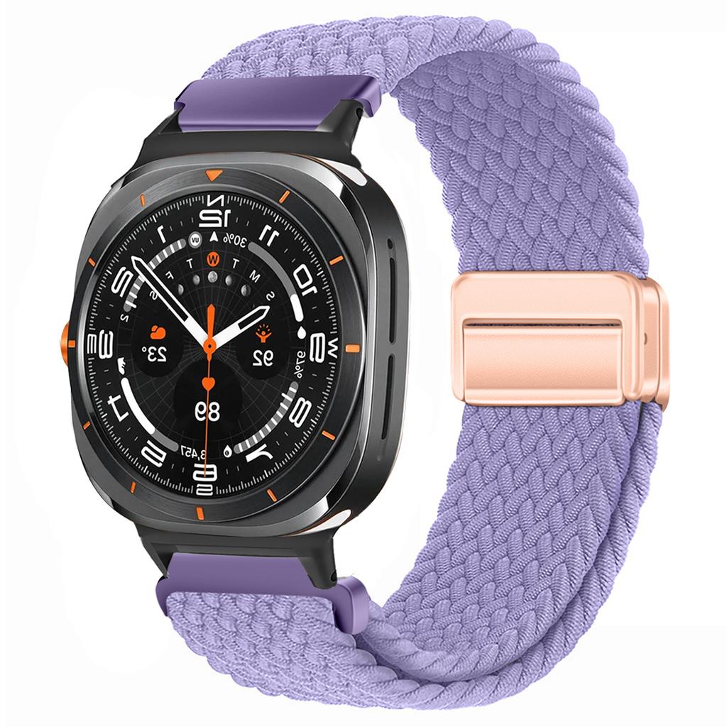 For Samsung Galaxy Watch 7 Ultra Strap 47mm Accessories Magnetic Nylon Braided sport Bracelet Correa Galaxy Watch 7 Ultra Band