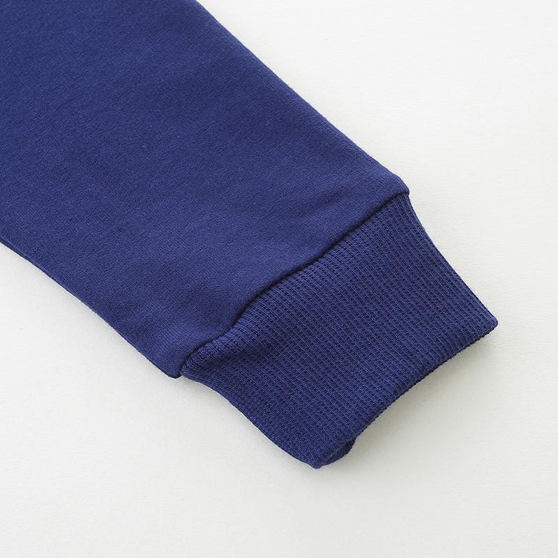 Chic Girls' Crew Neck Embroidered Sweatshirt - European and American Style, Autumn Knitted Cotton Pullover for Small To Medium Children.