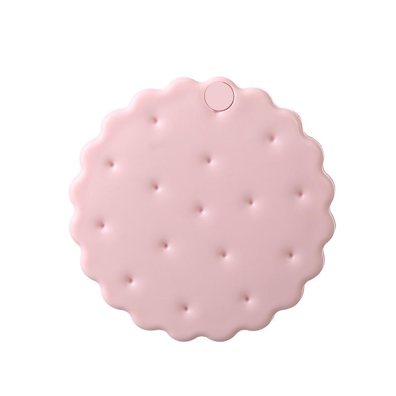 Chocolate Biscuit Folding Makeup Mirror Set - Portable Mini Round Beauty Mirror