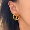 2026 AW NEW CLASSICAL DOUBLE CIRCLE 3D GENTLE OL EARRINGS Dazan 18k Gold Plated Hypoallergenic Stainless Steel Lady Jewelry Gift