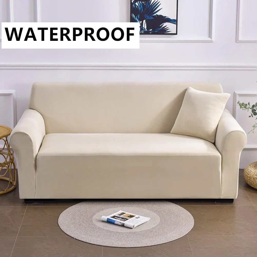 Водонепроницаемые эластичные чехлы на диван для гостиной кресло чехол для дивана угловой диван L-образный чехол для дивана защита для мебели 1 seater 90-140cm 3360₽
