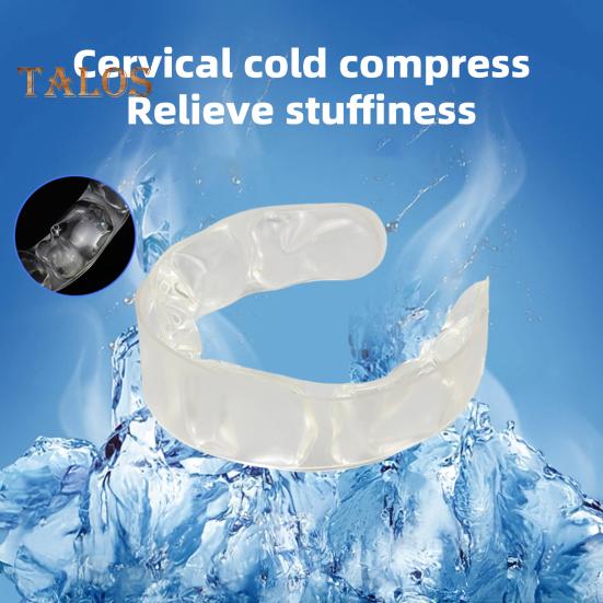 Tubo Rinfrescante Estivo per il Collo Indossabile Raffreddatore per il Collo Leggero Riutilizzabile Anello Ghiacciato Prevenzione Insolazione Esterna Portatile Fascia per il Collo Collare