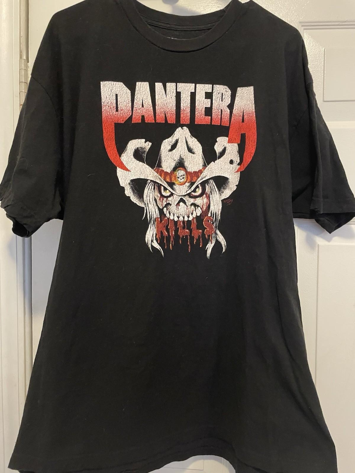 Pantera 1990  Kills  US Tour Black Tshirt XXL Reprint HT Unisex T-Shirt XXXXL