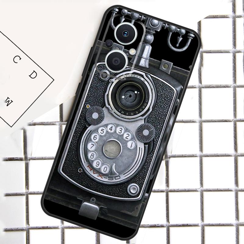 Retro Nostalgia Camera Phone Case For OPPO Reno 7 8 Lite 8T 10 11 12 13 14 Pro 14F OPPO Find X9 X8 X6 X5 Pro Cover