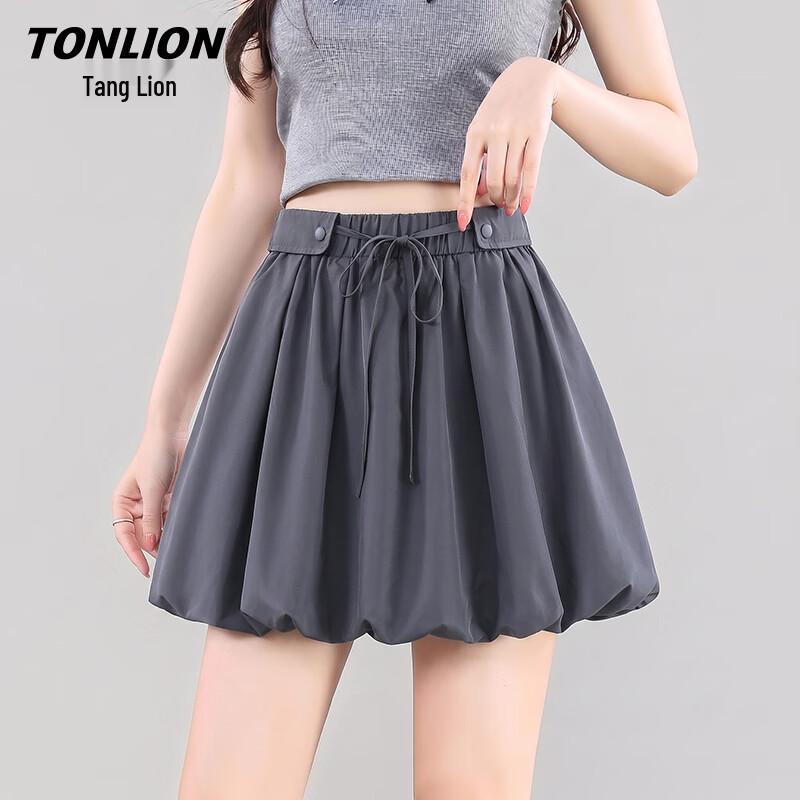 TonLion Women s High-Waist Tulip Mini Skirt M