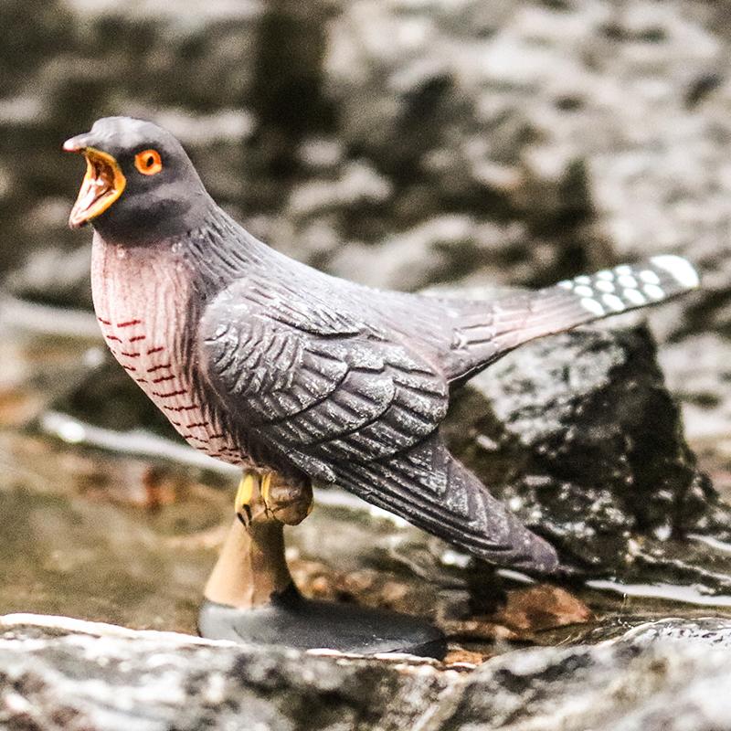 Oenux Forest Bird Animals Wild Ostrich Magpie Owl Crow Flamingos Figurines Action Figure PVC Garden Decoration Miniature Kid Toy