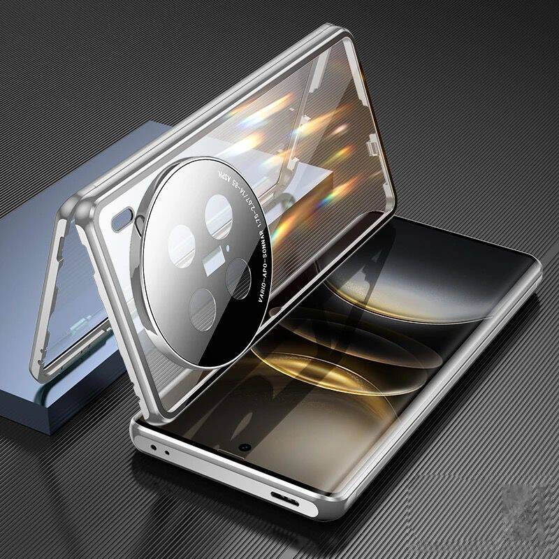 Case for Xiaomi 15 14 Ultra with Double Sided Tempered-Glass & Metal Frame Phone Bumpers Full Lens Protection Cover