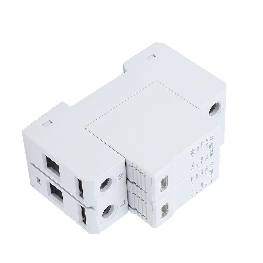 Surge Protector 2P 10?20KA AC SPD 35mm Rail Installation Surge Protective Device for Home 275VAC