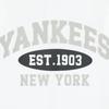 New MLB T-Shirt Unisex Ecru New York Yankees 3ATSV0843-50WHS