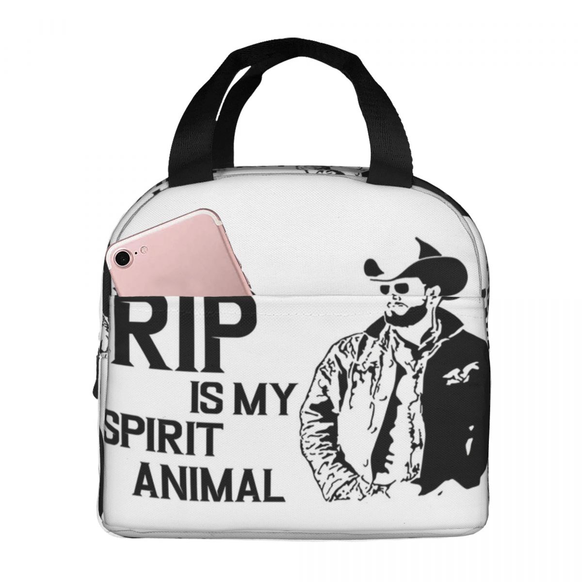 Rip Wheeler Rip Is My Spirit Animal Dutton Ranch Yellowstone Insulated Lunch Bag for Women Kids Food Boxes Thermal Lunch Box One Size