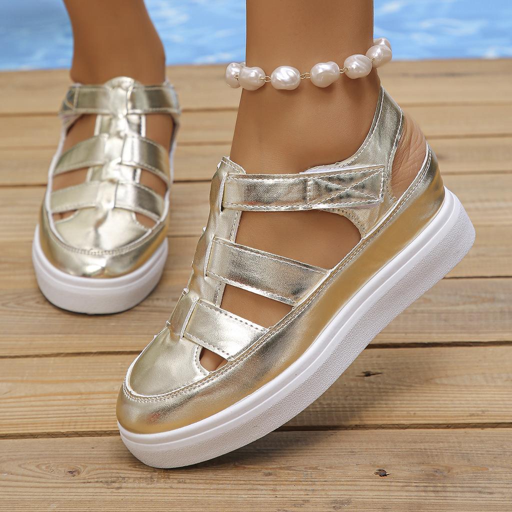 Fashion 2024 Summer Women Sport Platform Sandals Autumn New Women Flats Platform Causal Shoes Waterproof Rome Beach Running Sandals