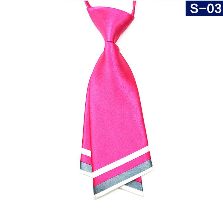 Abito 20Cm Cravatta Piccola Tinta Unita Doppio Strato Seta Imitata Corta Da Donna Cravatta Uniforme Scolastica Cravatta A Farfalla