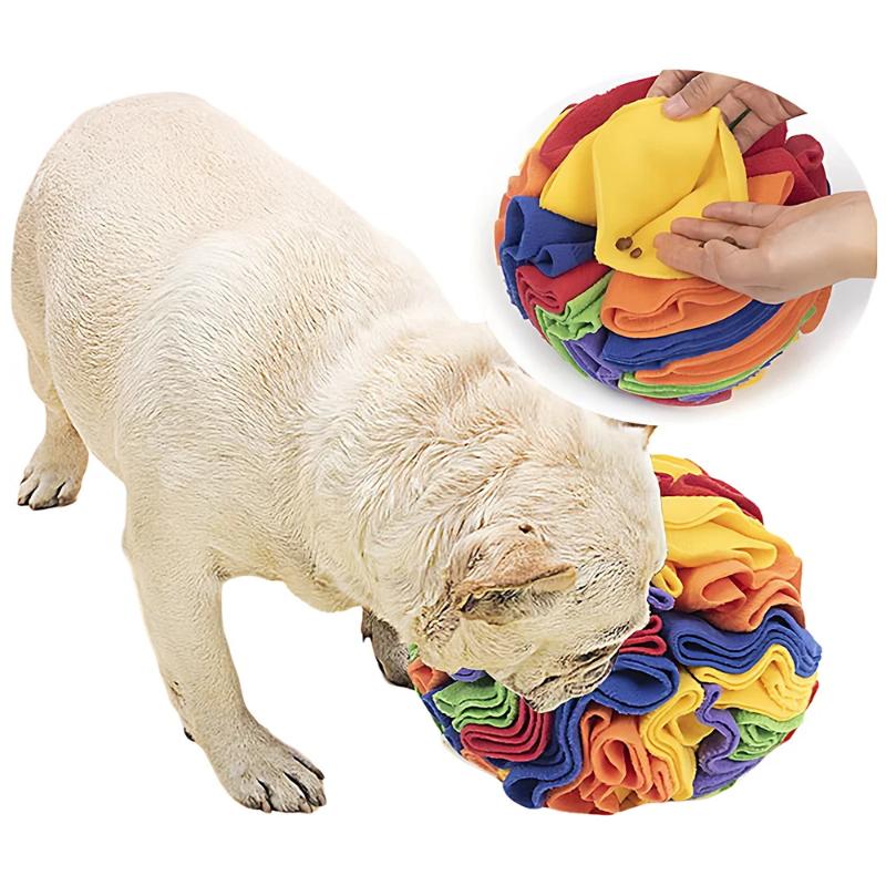 Interactive Dog Toys Snuffle Ball For Dogs Encourage Natural Foraging Skills, Snuffle Ball Dog Puzzle Toys Treat Ball For Large