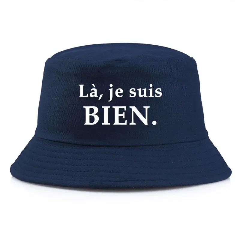 Frankreich Print BIEN Bob Wendbare Fischerhüte Herren Damen Baumwolle Outdoor Kappen Fischerhut Mädchen Junge Chapeau Bob Hüte