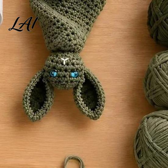Set Uncinetto e Filo Kit Girandola Vento Pipistrello Artigianato Spirale Fai da Te Maglia Facile Decorazione di Halloween Kit per Artigianato per Adulti Ciondolo Regalo Fatto a Mano