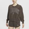 Nike Court Heritage Loose Fit Crew Neck Tennis Sweatshirt Women sweatshirt Baroque-Brown Light-Redwood Velvet-Brown FQ2243-237