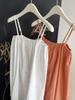 Orange Zhi 2024 Summer Fashionable Loose Solid Color Girly Camisole Tank Top 1602