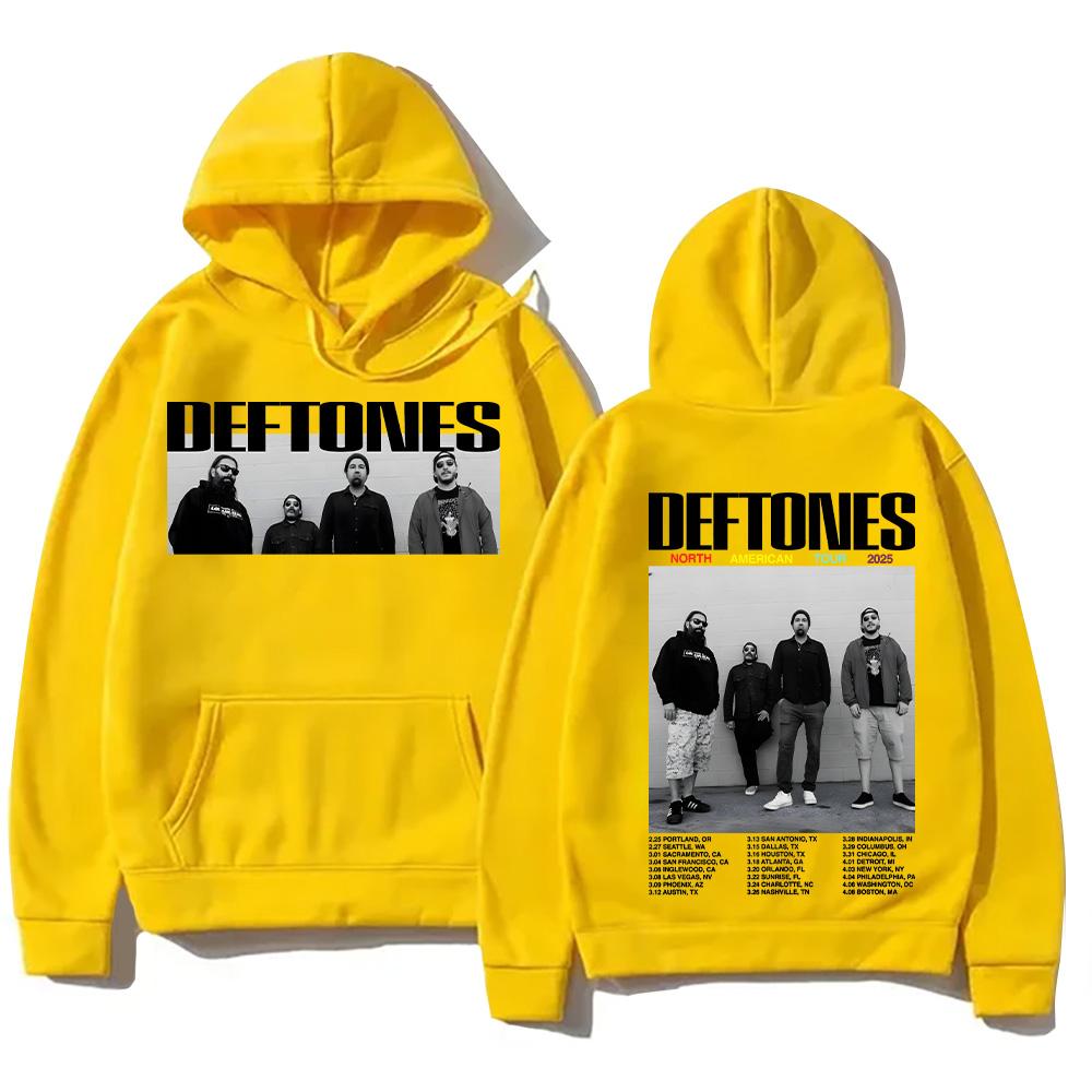 Deftones Tour 2026Hoodies Deftones New Creative Aesthetic Sweatshirts Retro Loose-fit Clothing Fall Unisex Streetwear Pullover Valentines Graphic Tops