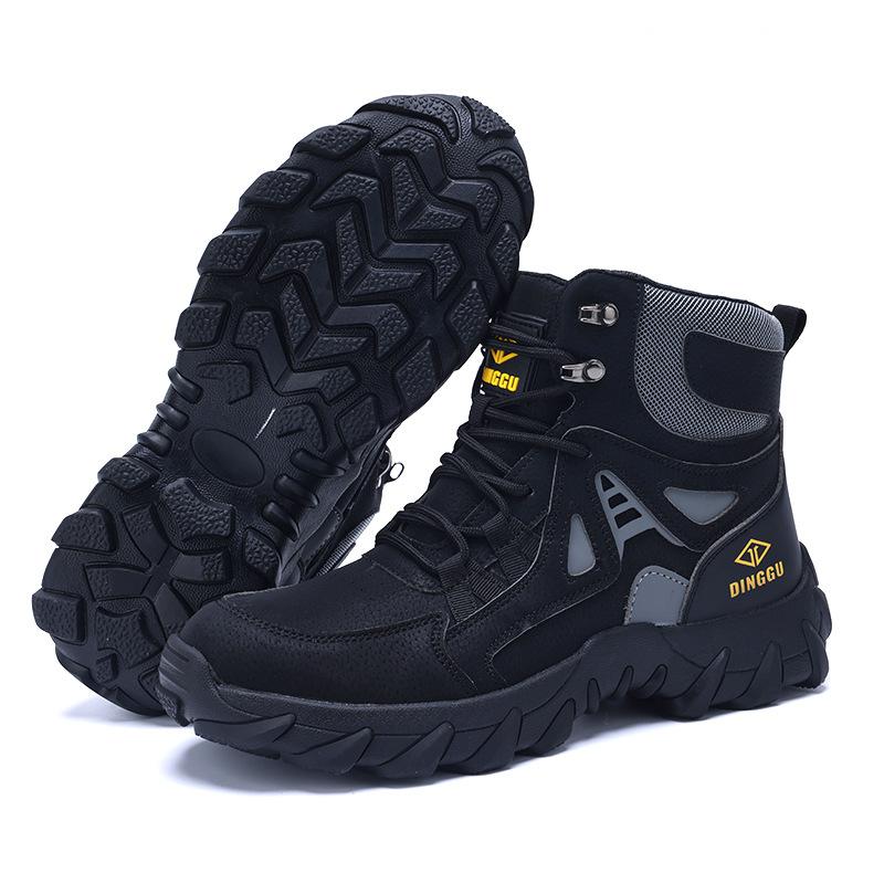 High Top Steel Toe Safety Work Boots for Men Industrial Construction Lightweight Work Sneakers Anti Puncture Safety Shoes 48